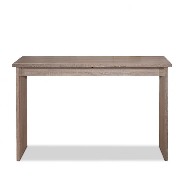 Bureau Simple et Moderne pour Ordinateur Poste de Travail Informatique Anti-rayures en MDF, 120x49x76,9cm, Chêne