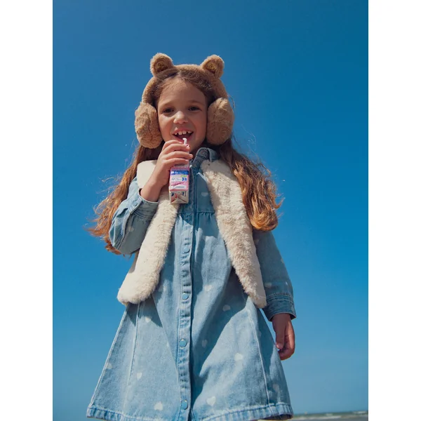 Cache-oreilles en fausse fourrure pour fille - Soins Bébé Naturels & Produits Maman Après Naissance