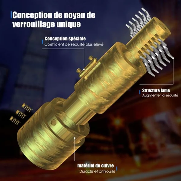 Cadenas Antivol de Vélo Serrure en Forme U avec 3 Clés Câble de Sécurité 120 M Support de Fixation Sur Cadre Noir