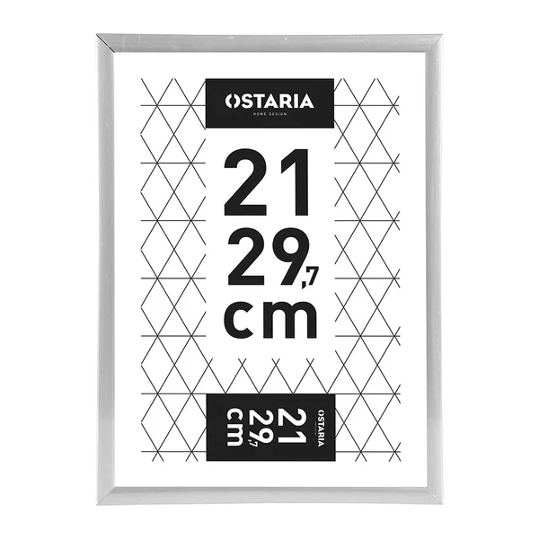 Cadre photo MARCO CLIP argent 21x29.7cm