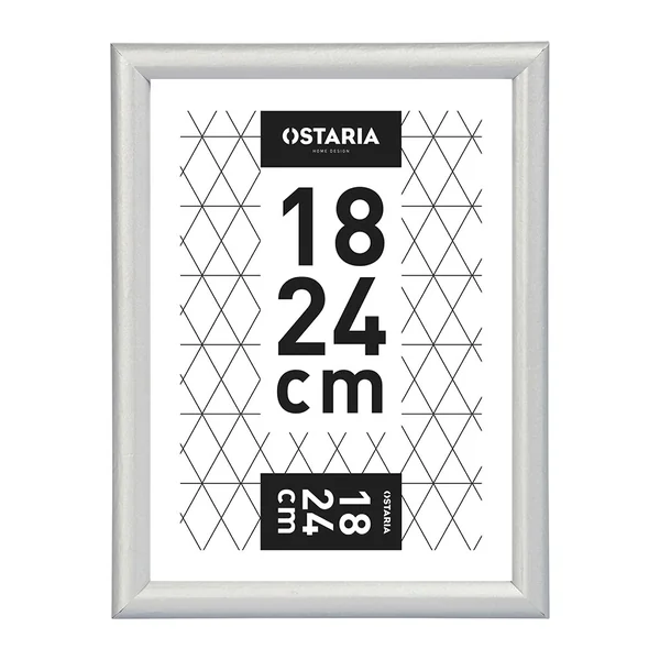 Cadre photo ONYX argent 18x24cm