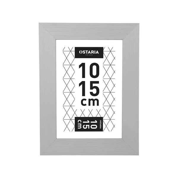 Cadre photo ZOÉ gris 10x15cm