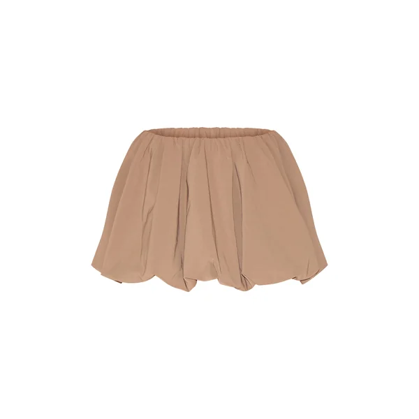 Café Au Lait Jupe Mini Boule Ajustée Shape