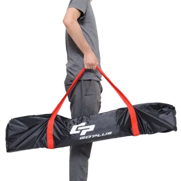 Cage de football But de football But et filets de football et golf avec sac de transport, 305x91.5x213.5cm, Noir et rouge