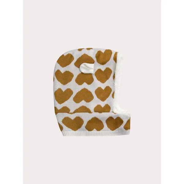 Cagoule imprimée cœur pour fille - Soins Bébé Naturels & Produits Maman Après Naissance