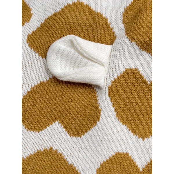 Cagoule imprimée cœur pour fille - Soins Bébé Naturels & Produits Maman Après Naissance