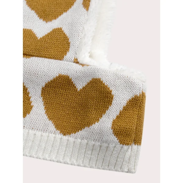 Cagoule imprimée cœur pour fille - Soins Bébé Naturels & Produits Maman Après Naissance