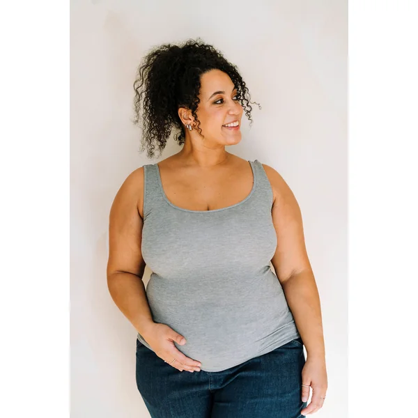 Camisole en bambou - gris foncé