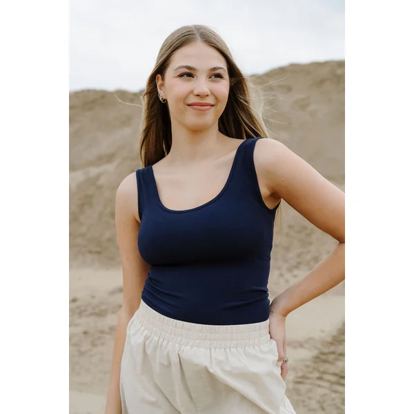 Camisole en bambou - marine