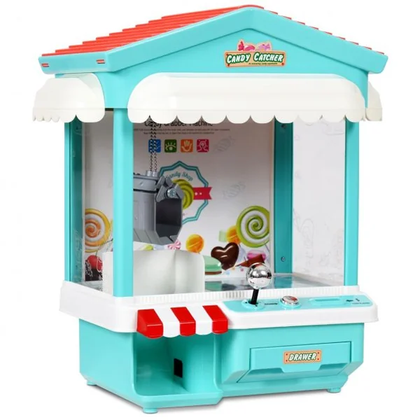 Candy Grabber électronique Machine attrape à bonbons à jouets automatique avec câble USB et 8 billets en plastique -Bleu