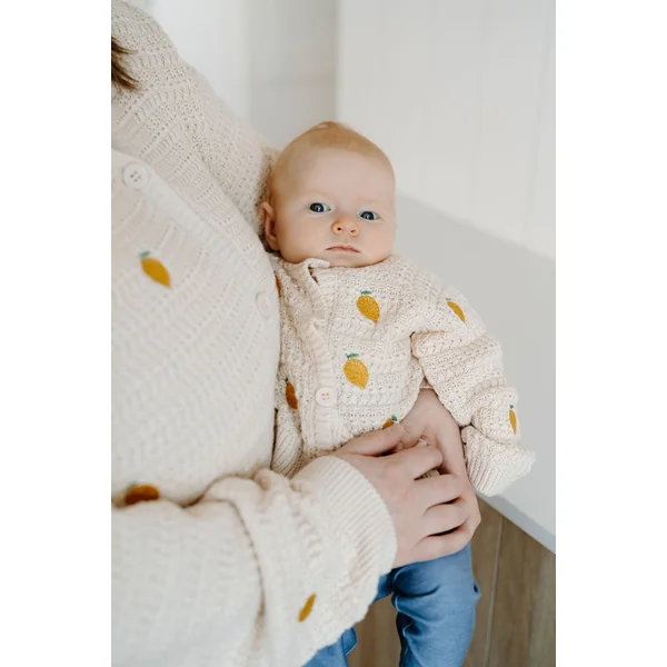 Cardigan citron - sable