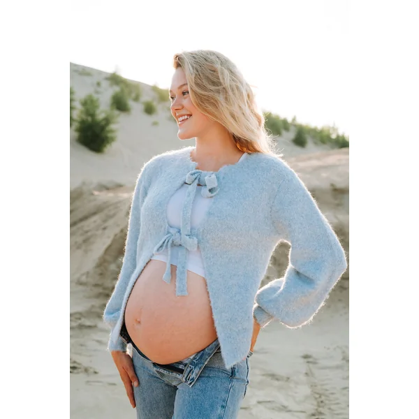 Cardigan DENISE - bleu pâle