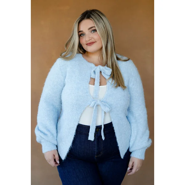 Cardigan DENISE - bleu pâle