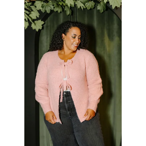 Cardigan DENISE - rose ballerine