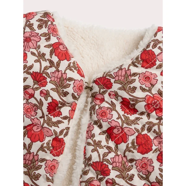 Cardigan réversible sans manches pour bébé fille - Soins Bébé Naturels & Produits Maman Après Naissance