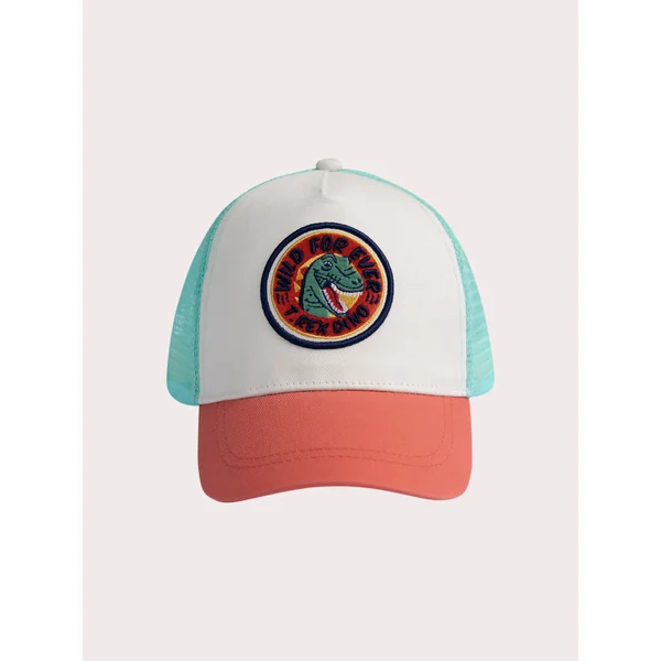 Casquette ivoire motif dinosaure garçon - Soins Bébé Naturels & Produits Maman Après Naissance