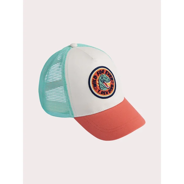 Casquette ivoire motif dinosaure garçon - Soins Bébé Naturels & Produits Maman Après Naissance