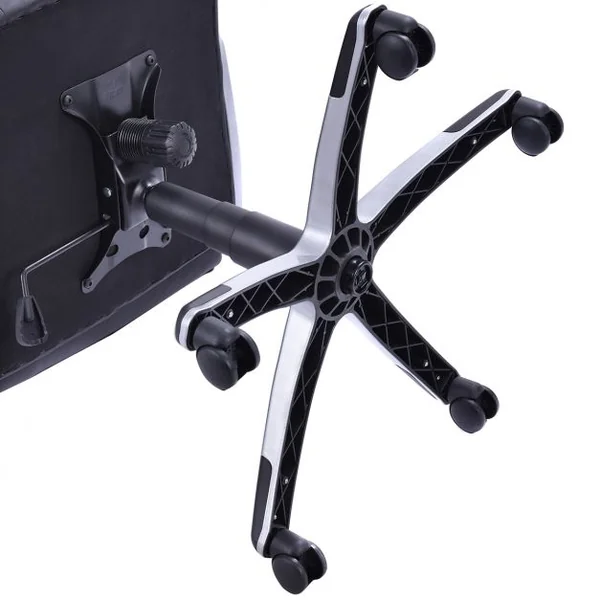 Chaise de bureau Fauteuil de gaming Chaise pour ordinateur, Réglable en hauteur, en PU et PVC, 68x67.5x111/121 cm, Rouge