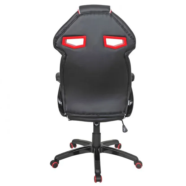 Chaise de bureau gaming Siège e-sport Chaise de bureau, baquet, pivotante, 120 kg max, 67x65x119-129 cm, Rouge