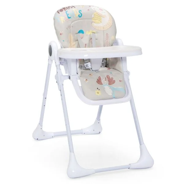 Chaise Haute Bébé Convertible Pliable 3 Angle Inclinable Hauteur Réglable Dossier Repose-Pieds Double Plateau Amovible Gris