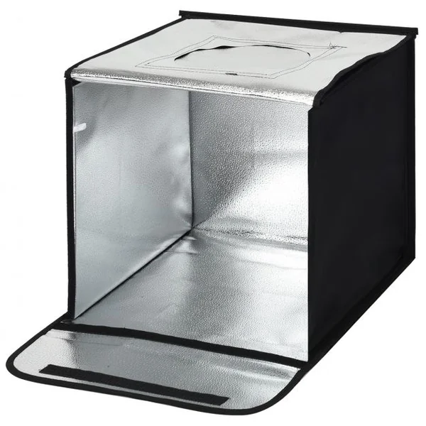 Chambre Photo Studio Pliable Tente de Photographie Cube Portable Eclairage LED en Tissu, 40x40x40cm, Noir