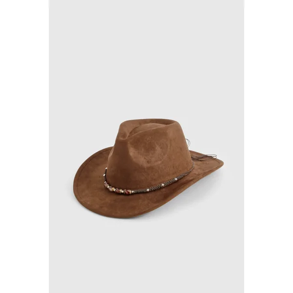 Chapeau de Cowboy Western avec Détail de Sangle