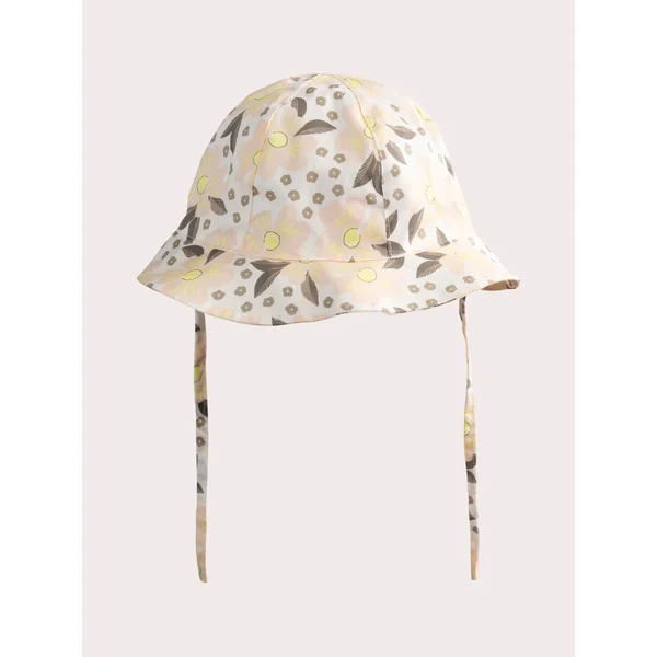 Chapeau écru cérémonie fleuri bébé fille - Soins Bébé Naturels & Produits Maman Après Naissance