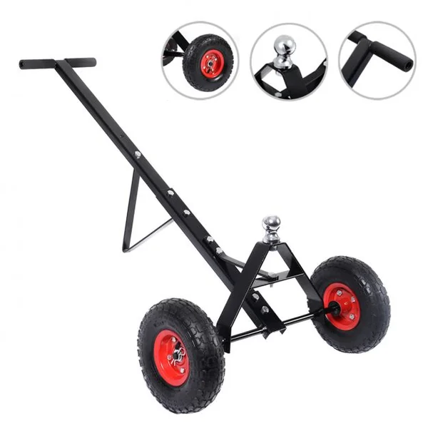 Chariot de Transport Attelage Remorque Voiture Remorque caravane bateaux Charge max. 272KG en acier 118*66*38 cm