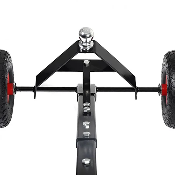 Chariot de Transport Attelage Remorque Voiture Remorque caravane bateaux Charge max. 272KG en acier 118*66*38 cm