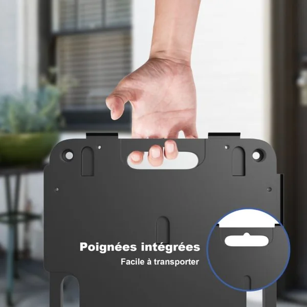 Chariot à Roulettes avec Conception à Bords Interconnectables Charge 543KG Chariot de Déménagement de Meubles avec 4 Roues 58 x 38,5 x 12 cm Noir