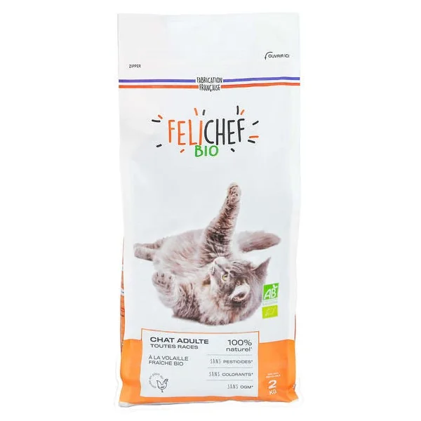 Chat adulte toutes races croquette volaille riz 2kg