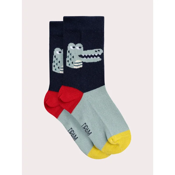 Chaussettes colorées à motif crocodile pour garçon - Soins Bébé Naturels & Produits Maman Après Naissance