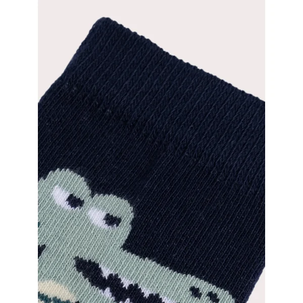 Chaussettes colorées à motif crocodile pour garçon - Soins Bébé Naturels & Produits Maman Après Naissance
