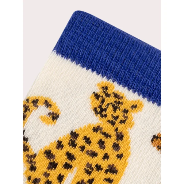 Chaussettes creme à motifs tigre et léopard pour garçon - Soins Bébé Naturels & Produits Maman Après Naissance