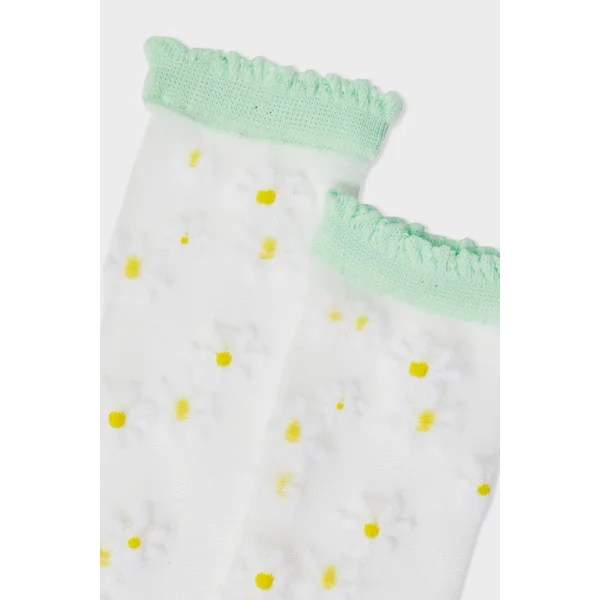 Chaussettes transparentes à motifs fleurs Coucou Suzette