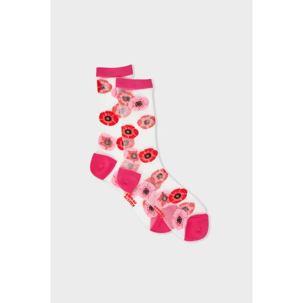 Chaussettes transparentes à motifs fleurs Coucou Suzette