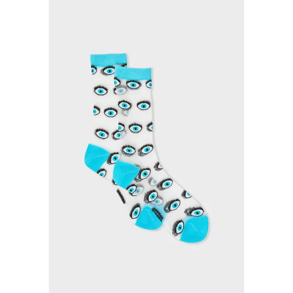 Chaussettes transparentes à motifs yeux Coucou Suzette