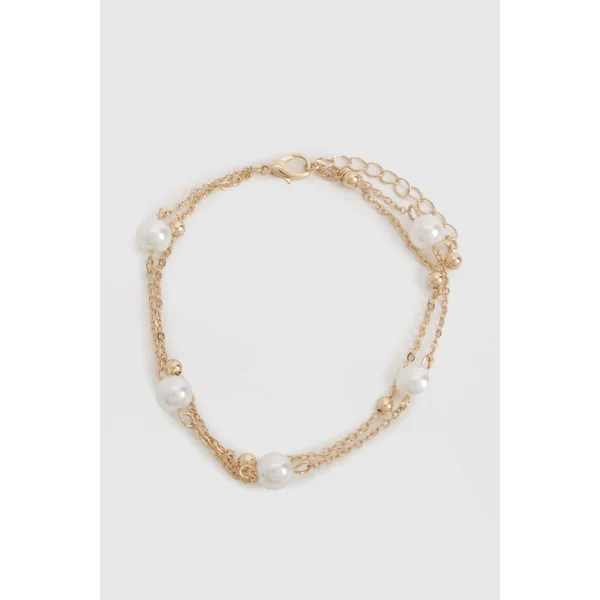 Chaîne De Cheville Perles Et Chaîne