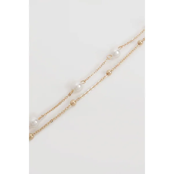 Chaîne De Cheville Perles Et Chaîne