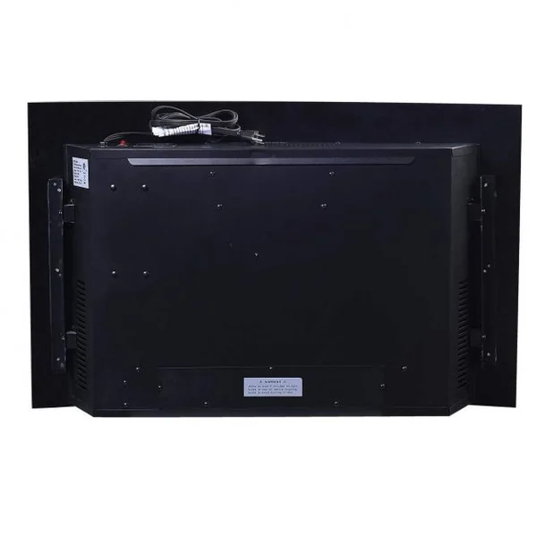 Cheminée Electrique Murale Foyer Electrique Murale 900-1800w Noir décorative et chauffage d'appoint avec Télécommande