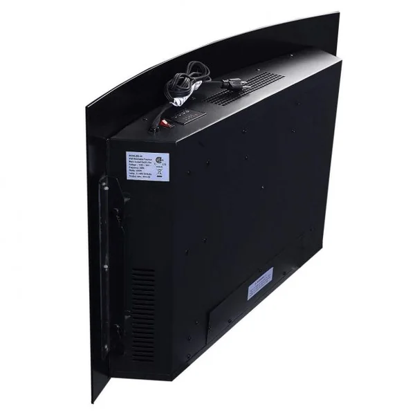 Cheminée Electrique Murale Foyer Electrique Murale 900-1800w Noir décorative et chauffage d'appoint avec Télécommande