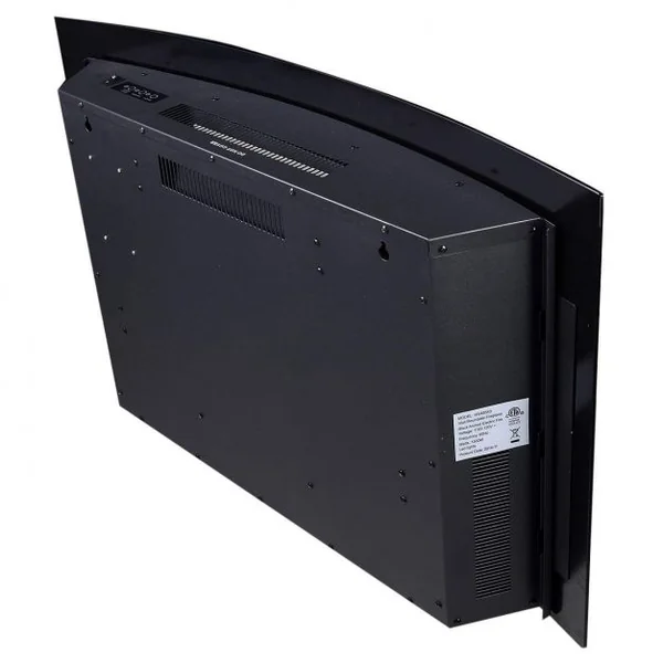 Cheminée Electrique Murale Foyer Electrique Murale 900-1800w Noir décorative et chauffage d'appoint avec Télécommande