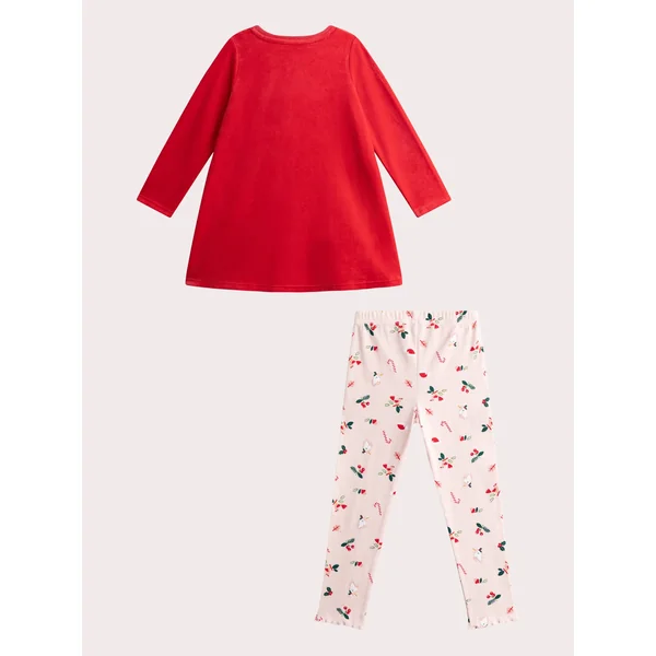 Chemise de nuit en velours theme Noël pour fille - Soins Bébé Naturels & Produits Maman Après Naissance