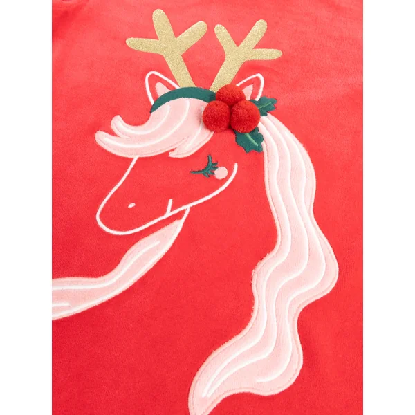 Chemise de nuit en velours theme Noël pour fille - Soins Bébé Naturels & Produits Maman Après Naissance