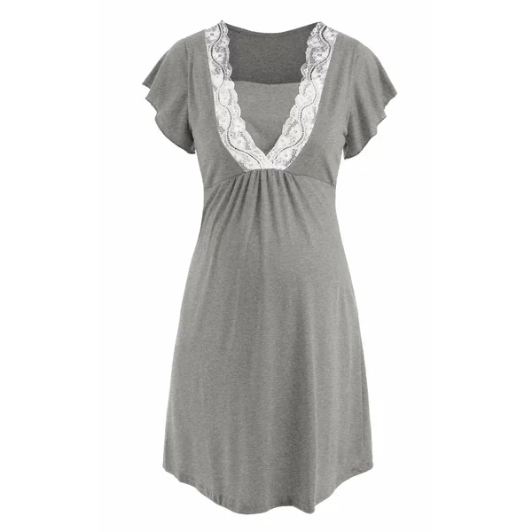 Chemise de Nuit Grossesse en Dentelle