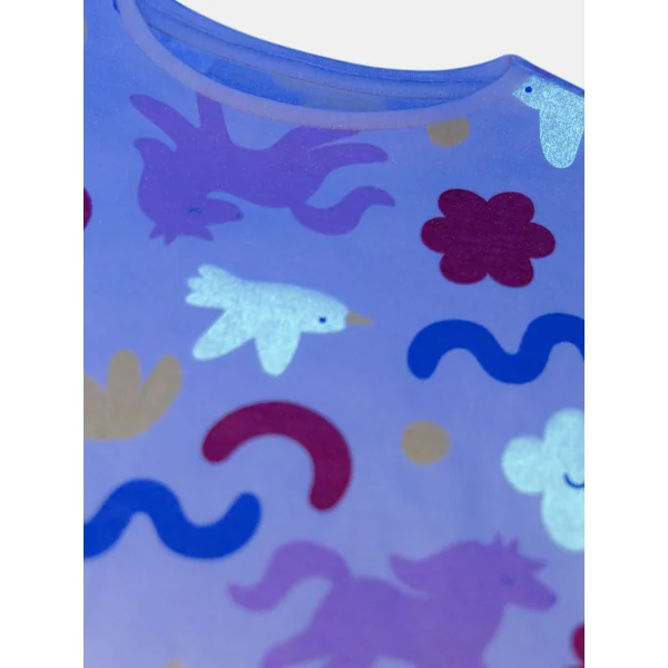 Chemise de nuit phosphorescente imprimée pour fille - Soins Bébé Naturels & Produits Maman Après Naissance