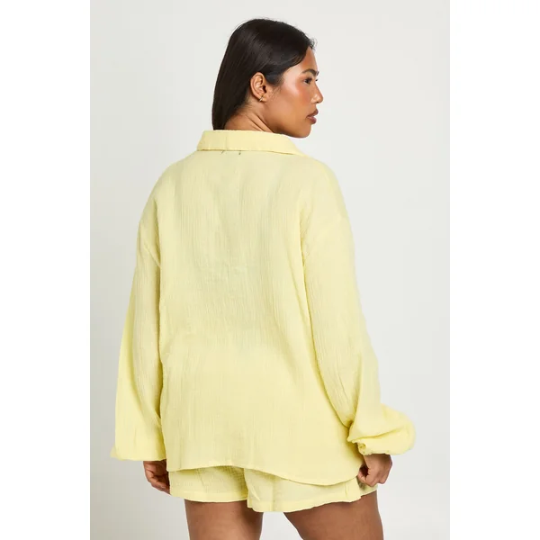 Chemise De Plage En Gaze De Coton Grande Taille
