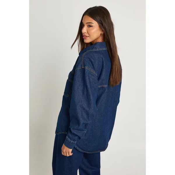 Chemise en denim oversize