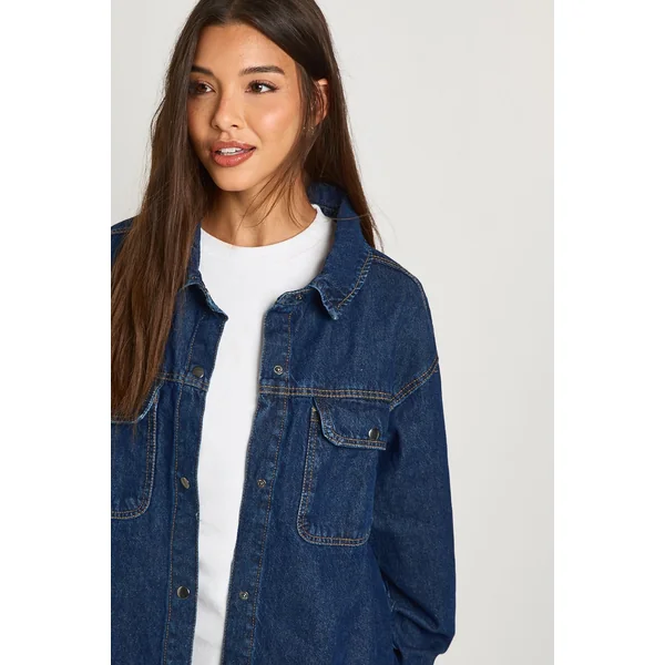 Chemise en denim oversize