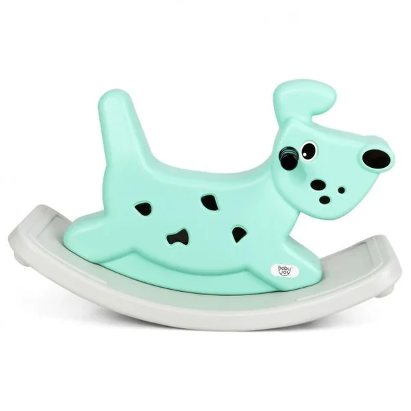 Cheval à Bascule avec Musique et Lumières pour Enfants de 6 Mois Jouet à Bascule Extérieur/Intérieur 77x37x48cm Vert